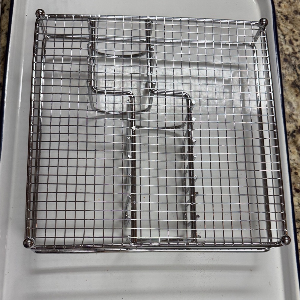 Stainless Steel Metal Flatware Rack Organizer - Picture 6 of 9